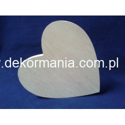 Serce  proste   20x19,5 cm  , sklejka grubość 1,5cm